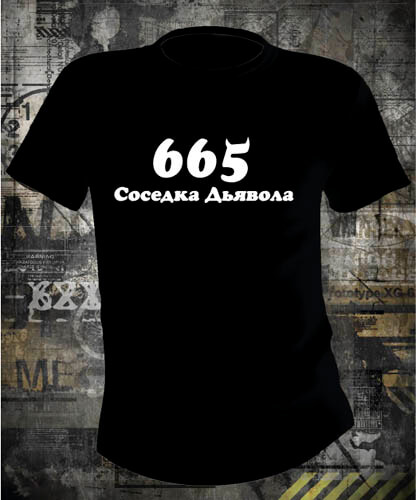 Футболка 665 Соседка дьявола