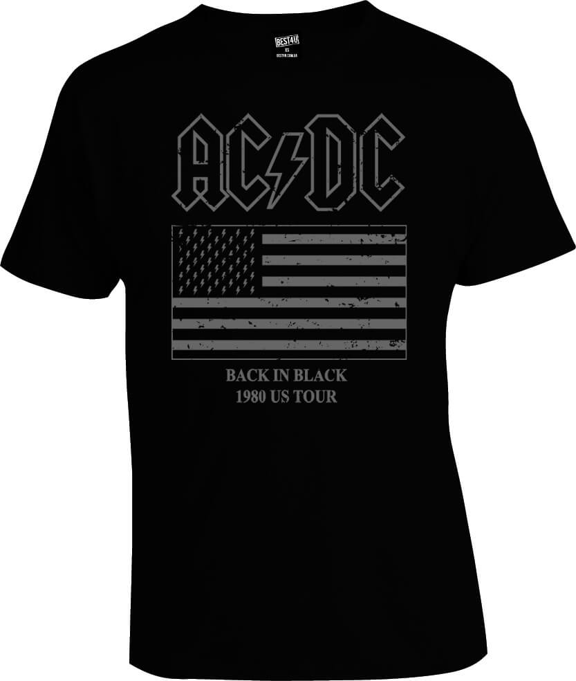 Футболка AC/DC Back In Black Tour