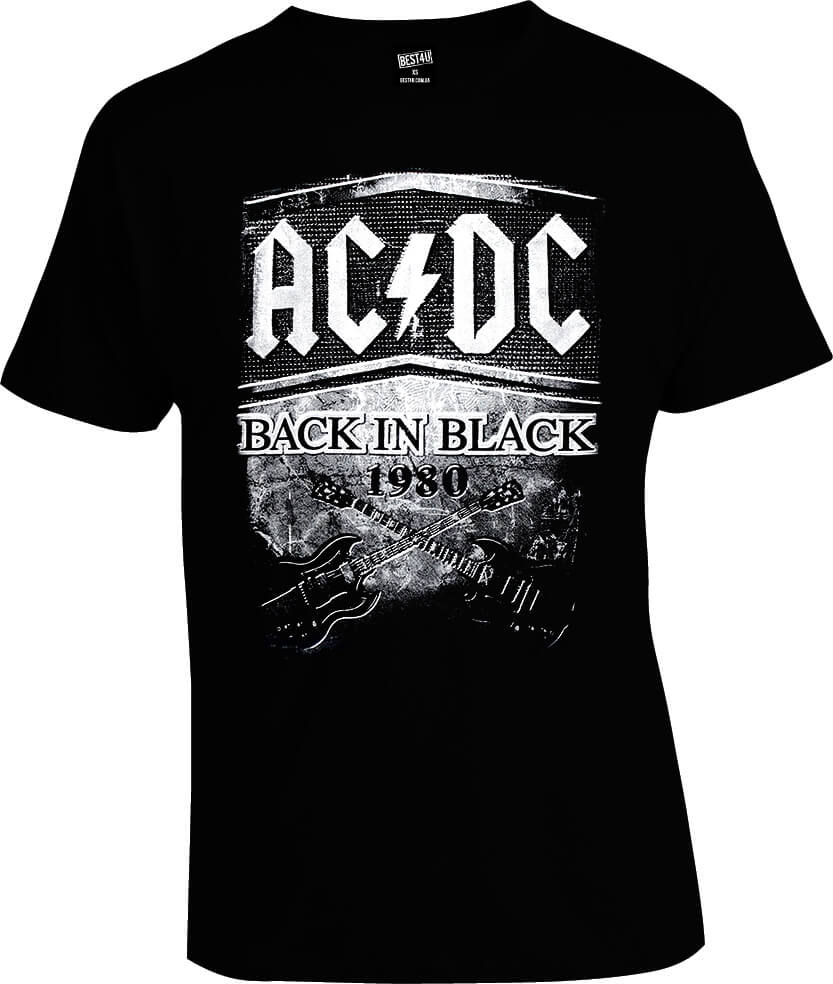 Футболка AC/DC Back in Black 1980