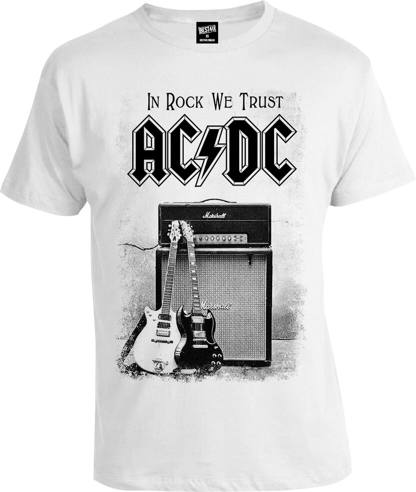 Футболка AC/DC In Rock We Trust Guitars