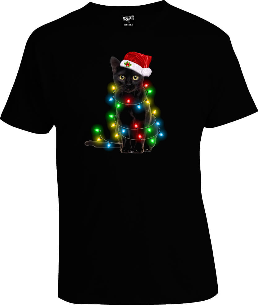 Футболка Cat Lover Led Christmas