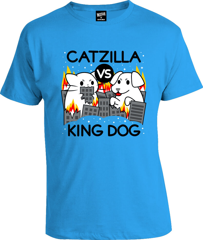Футболка Catzilla VS King Dog