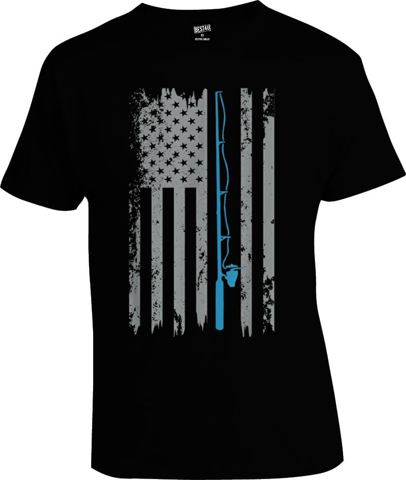 Футболка Fishing American Flag