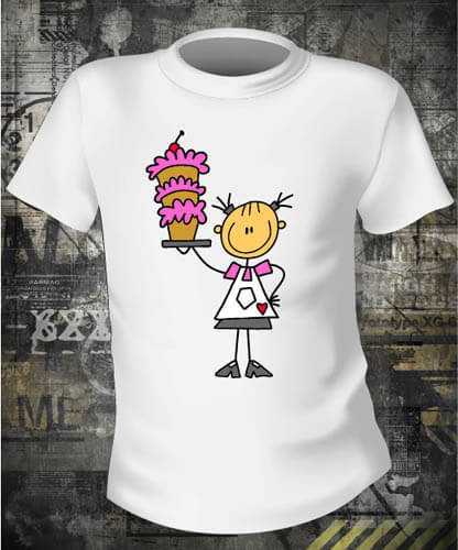 Футболка Girl With Cake