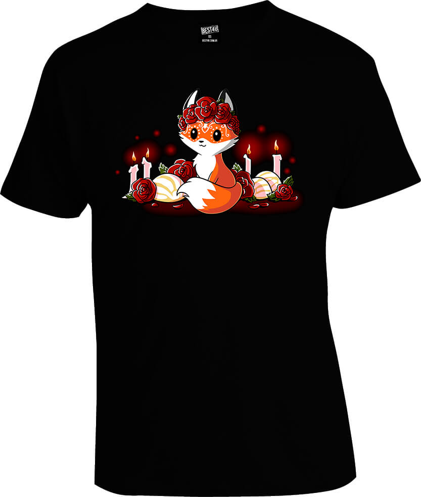 Футболка Halloween Fox Santa Muerte