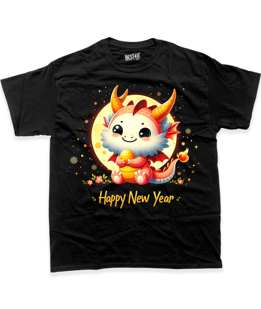 Футболка Happy New Year Dragon Moon