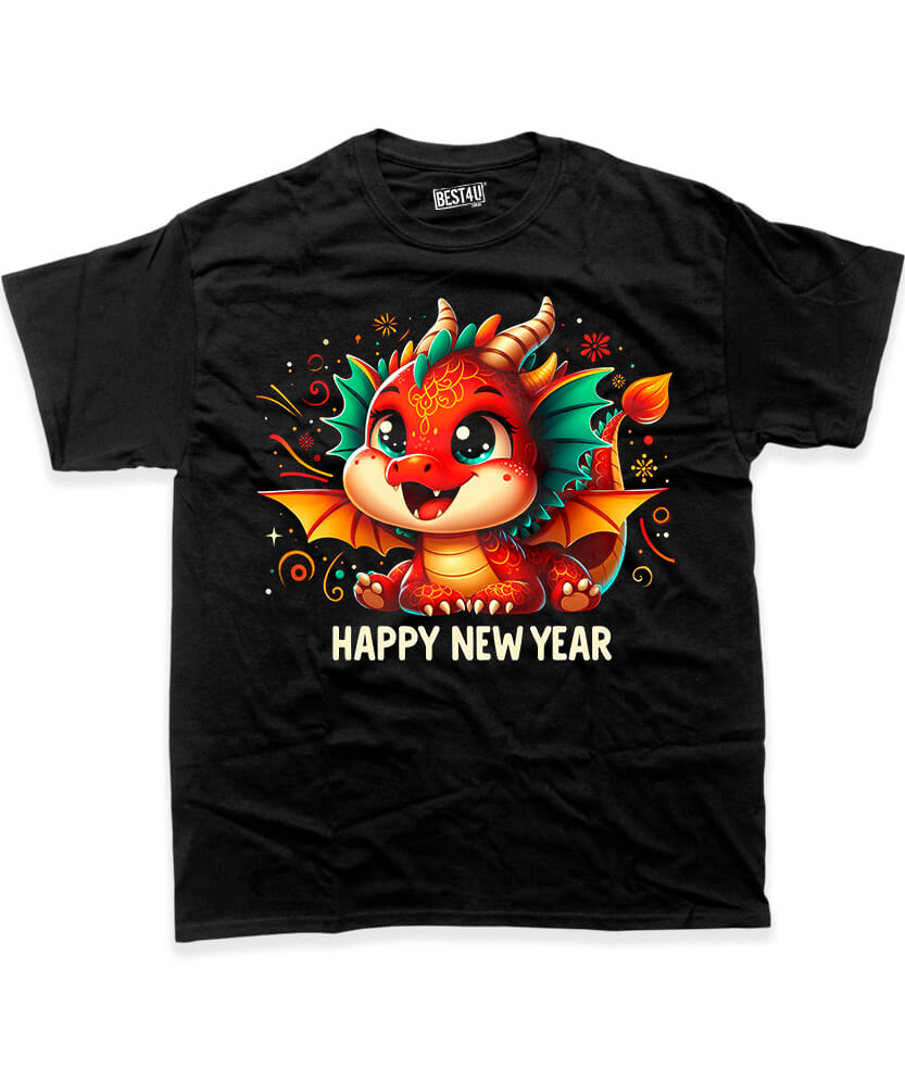 Футболка Happy New Year Dragon Eyes