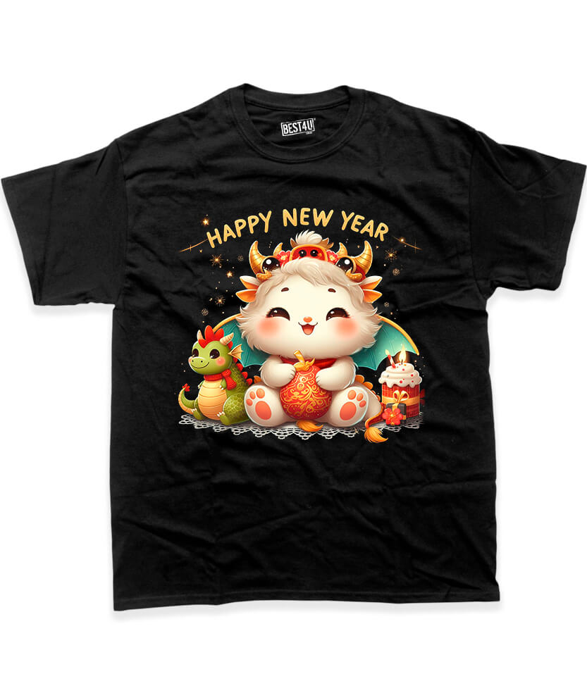 Футболка Happy New Year Dragon Wings