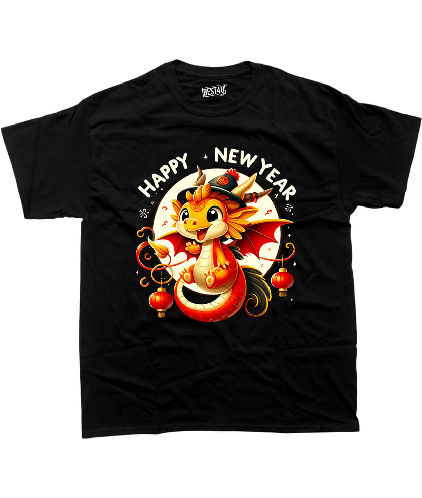 Футболка Happy New Year Dragon Circle