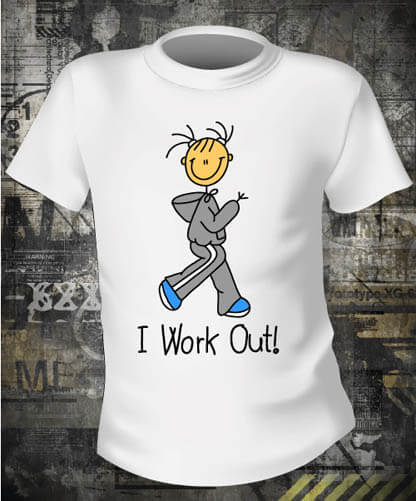 Футболка I Work Out