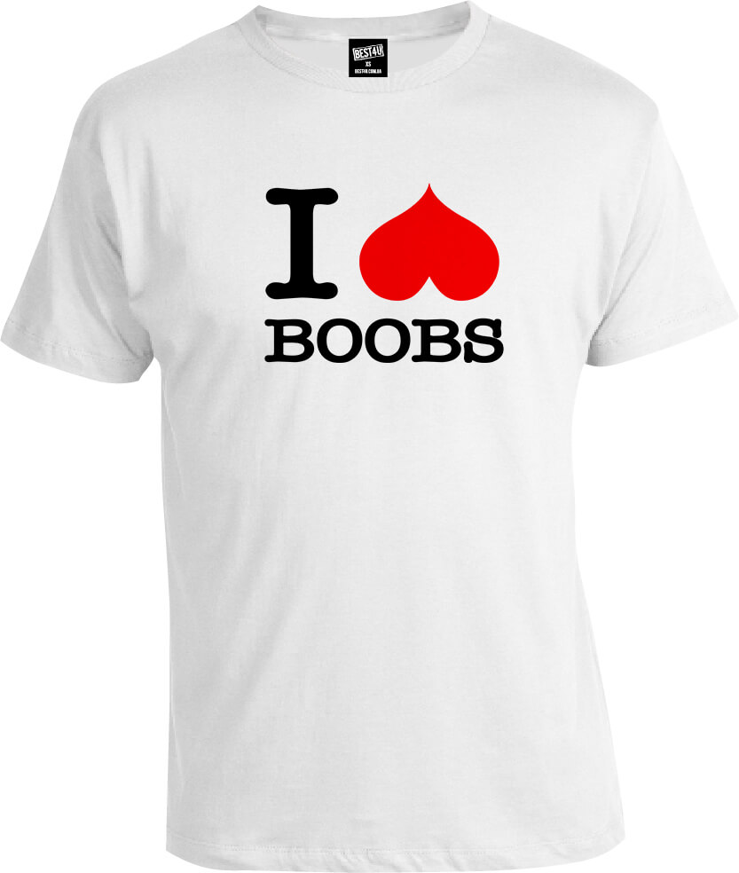 Футболка I love boobs