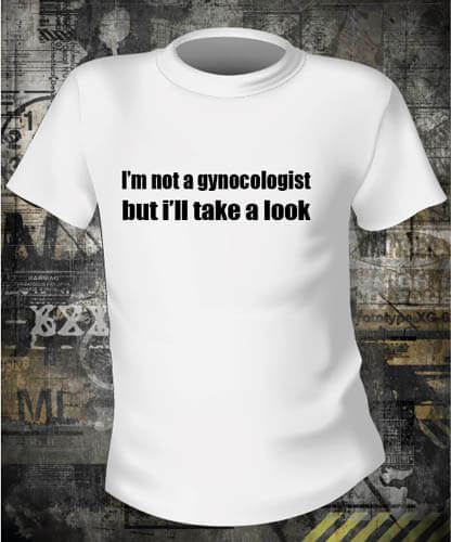 Футболка I'm not genecologist