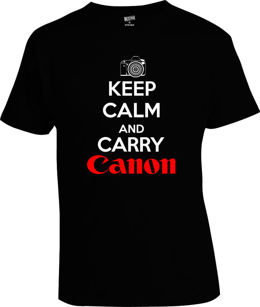 Футболка Keep Calm and Carry Canon