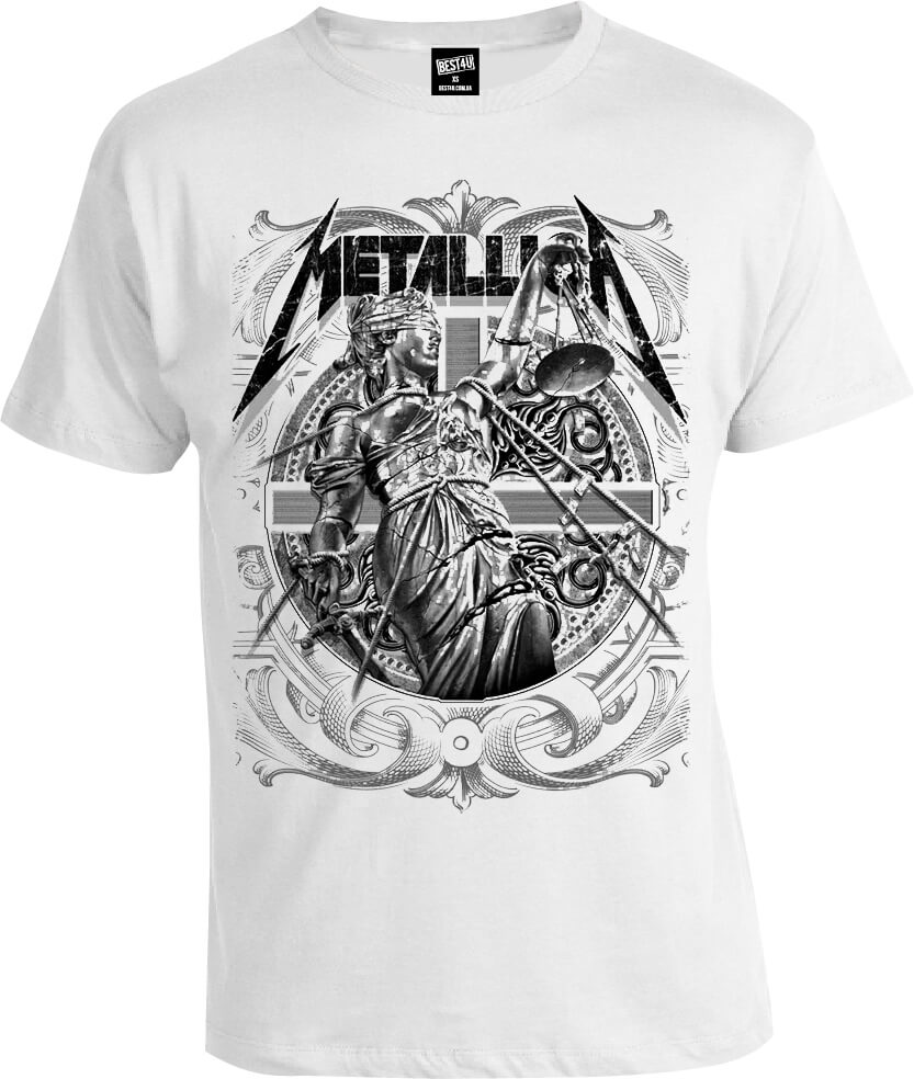 Футболка Metallica And Justice For All White