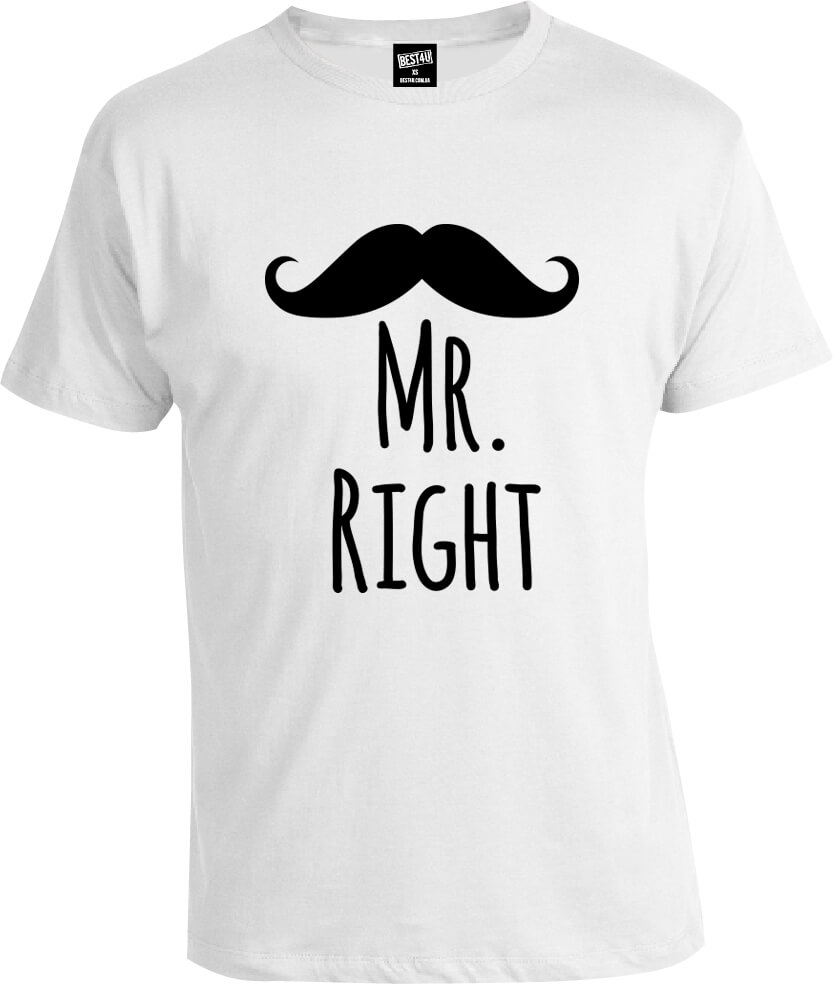 Футболка Mr Right Mrs Always Right