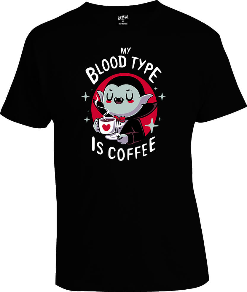 Футболка My blood type is coffee