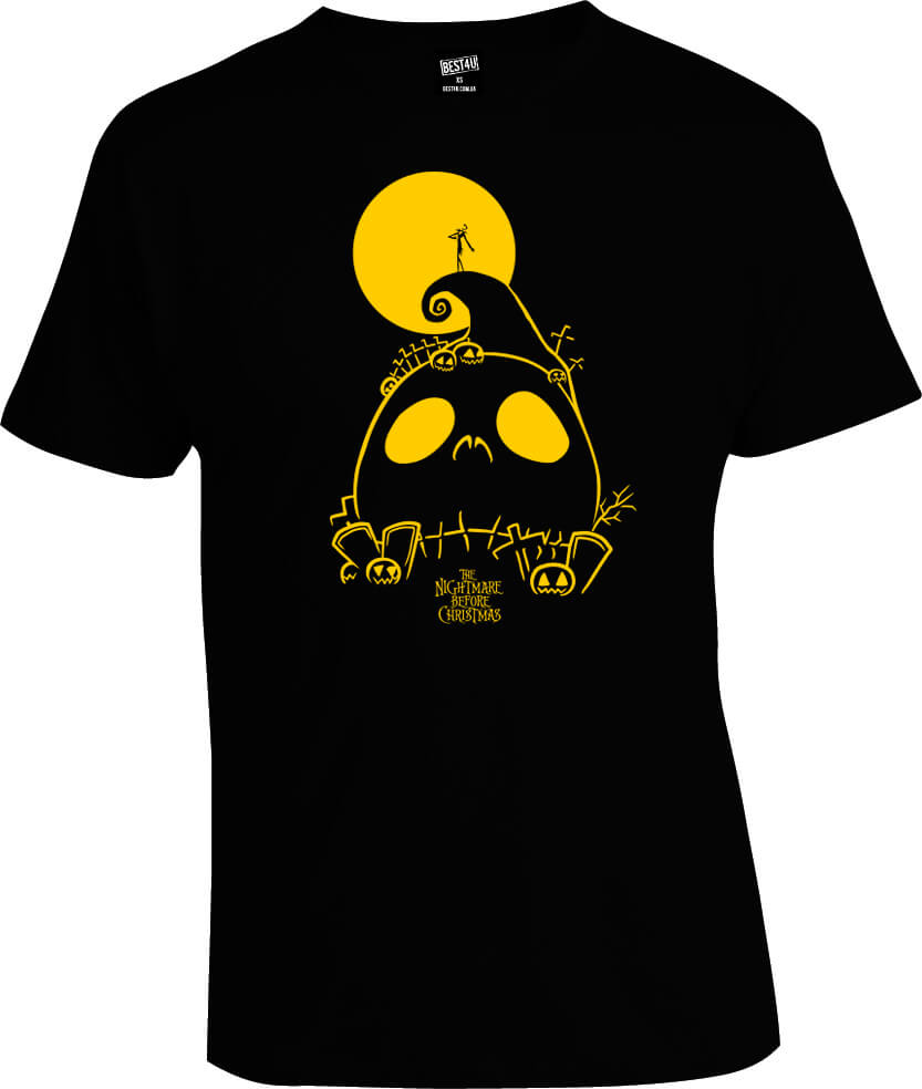 Футболка Nightmare Before Christmas Jack Skellington Cemetery