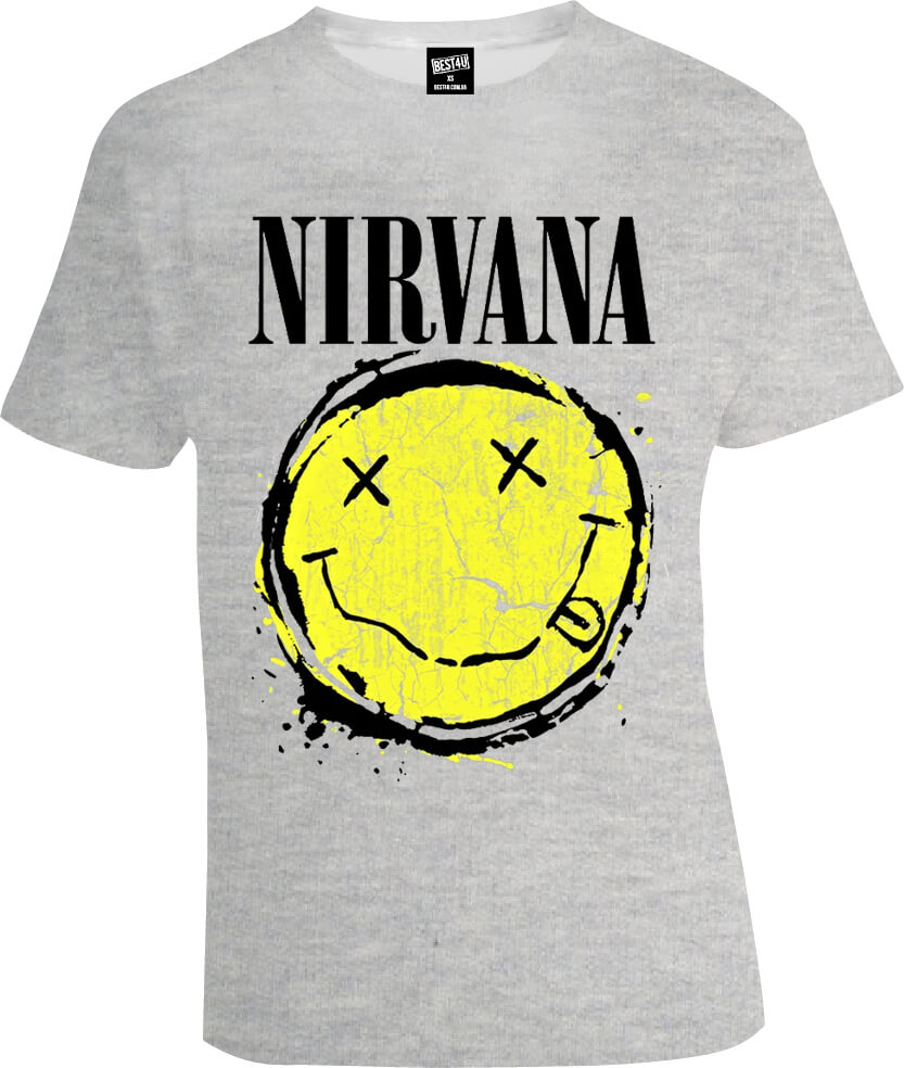 Футболка Nirvana Grey Smile