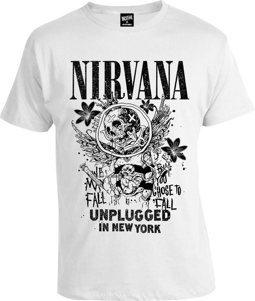 Футболка Nirvana Unplugged White