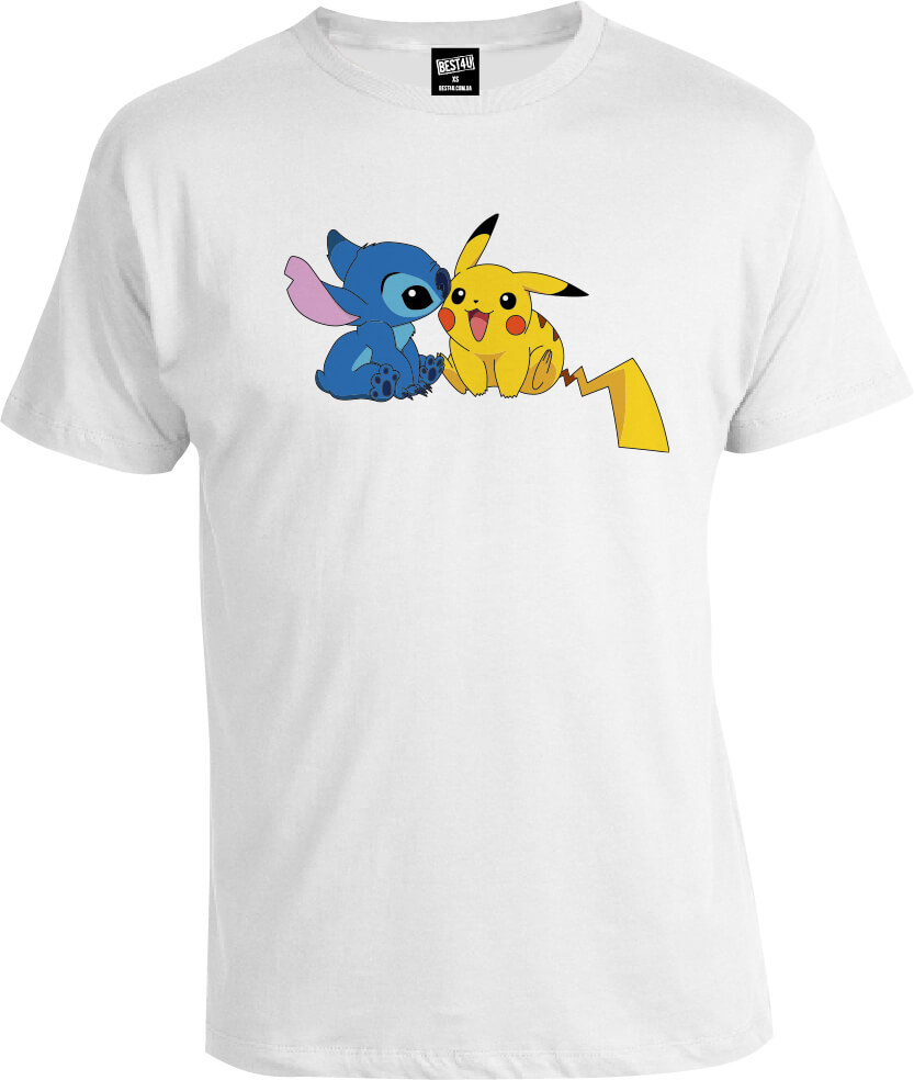 Футболка Pikachu and Stich
