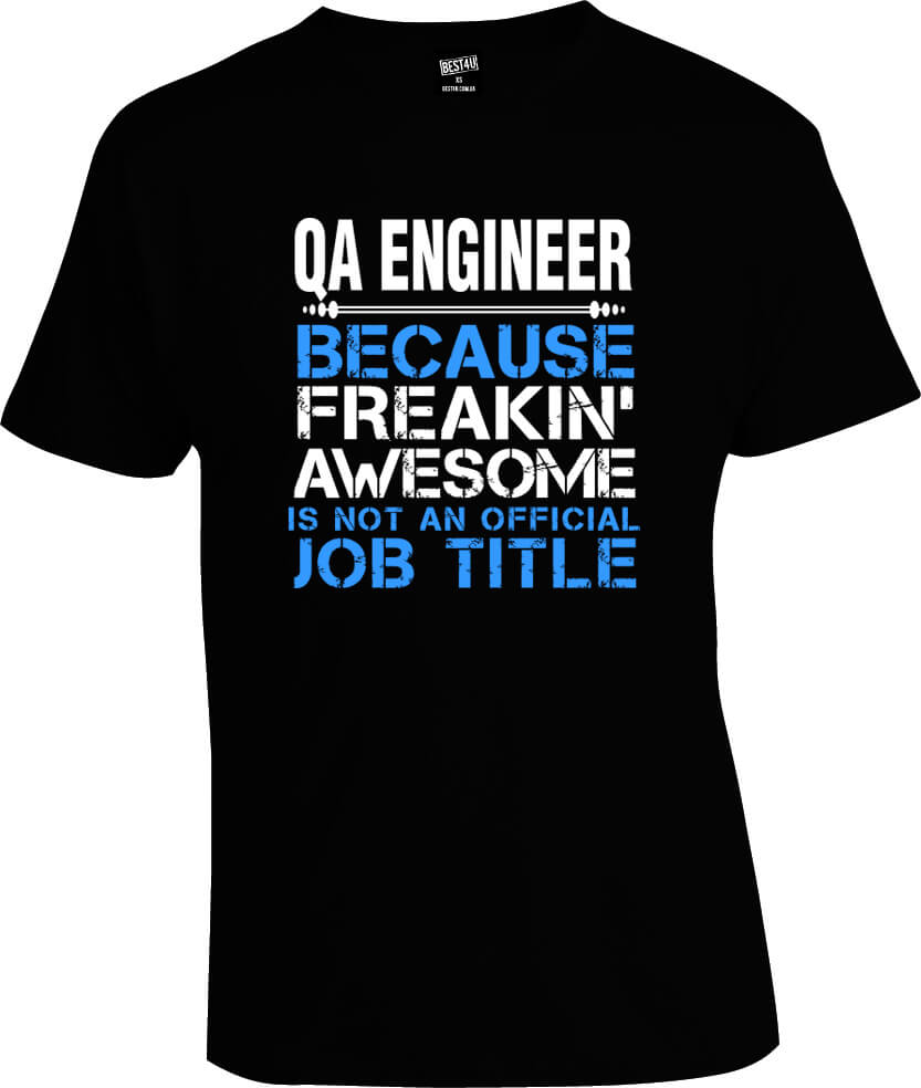Футболка QA Engineer Text