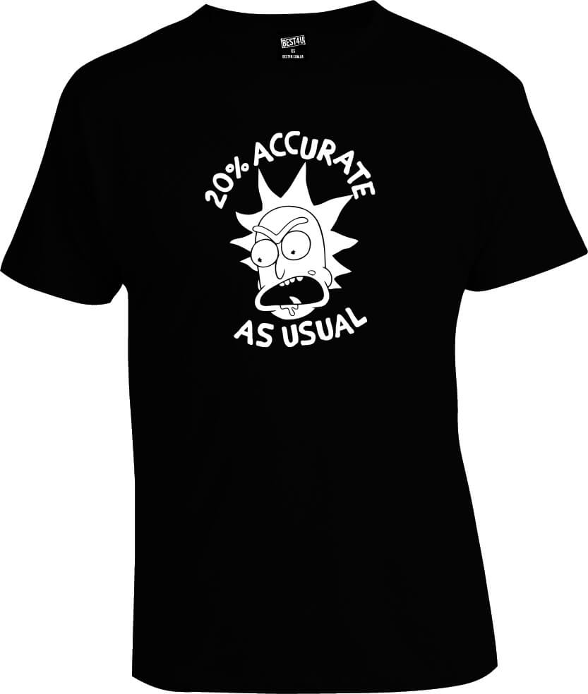 Футболка Rick And Morty 20 Percent Accurate