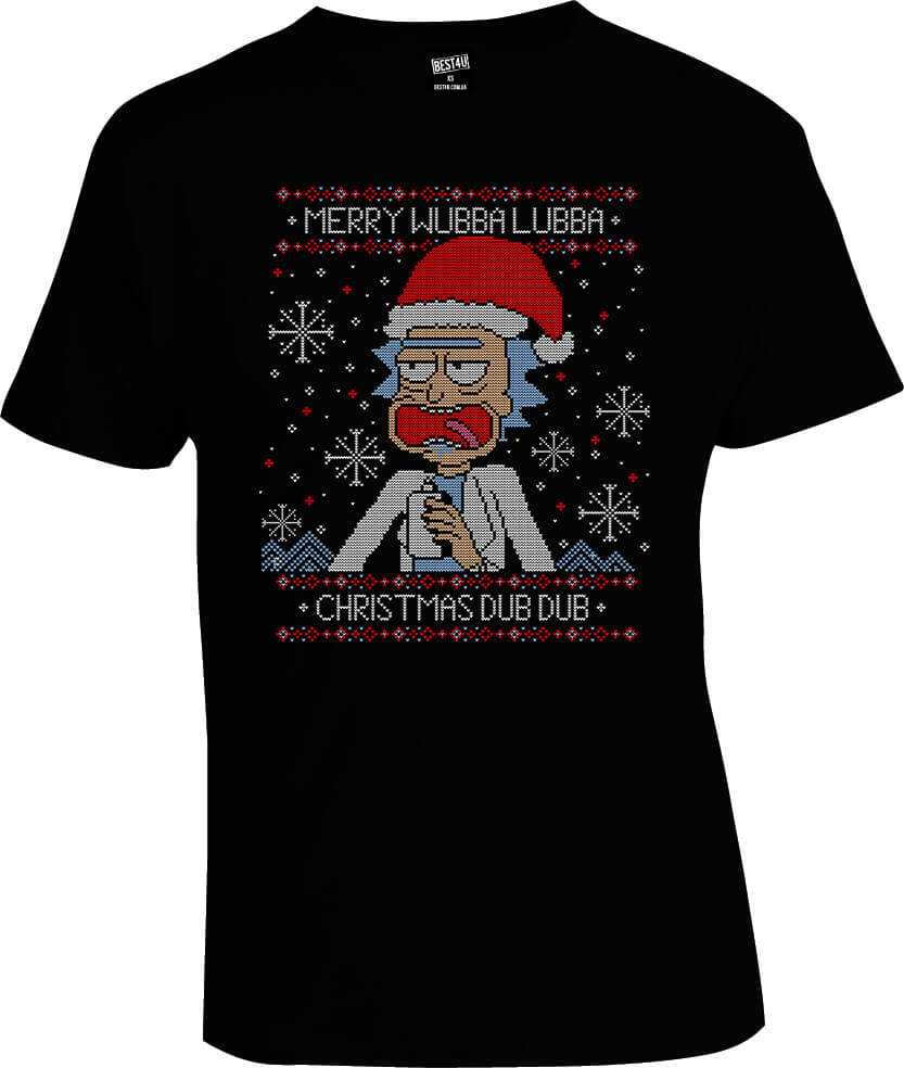 Футболка Rick and Morty Merry Wubba Lubba Christmas