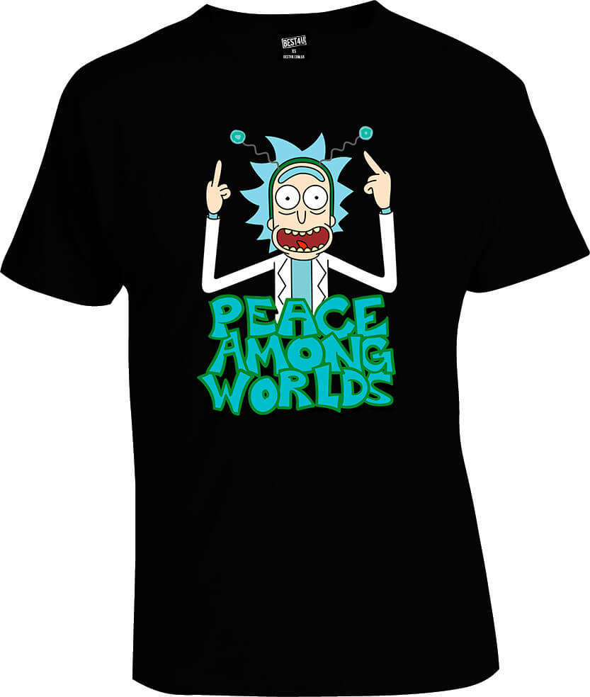 Футболка Rick and Morty Peace Among Worlds