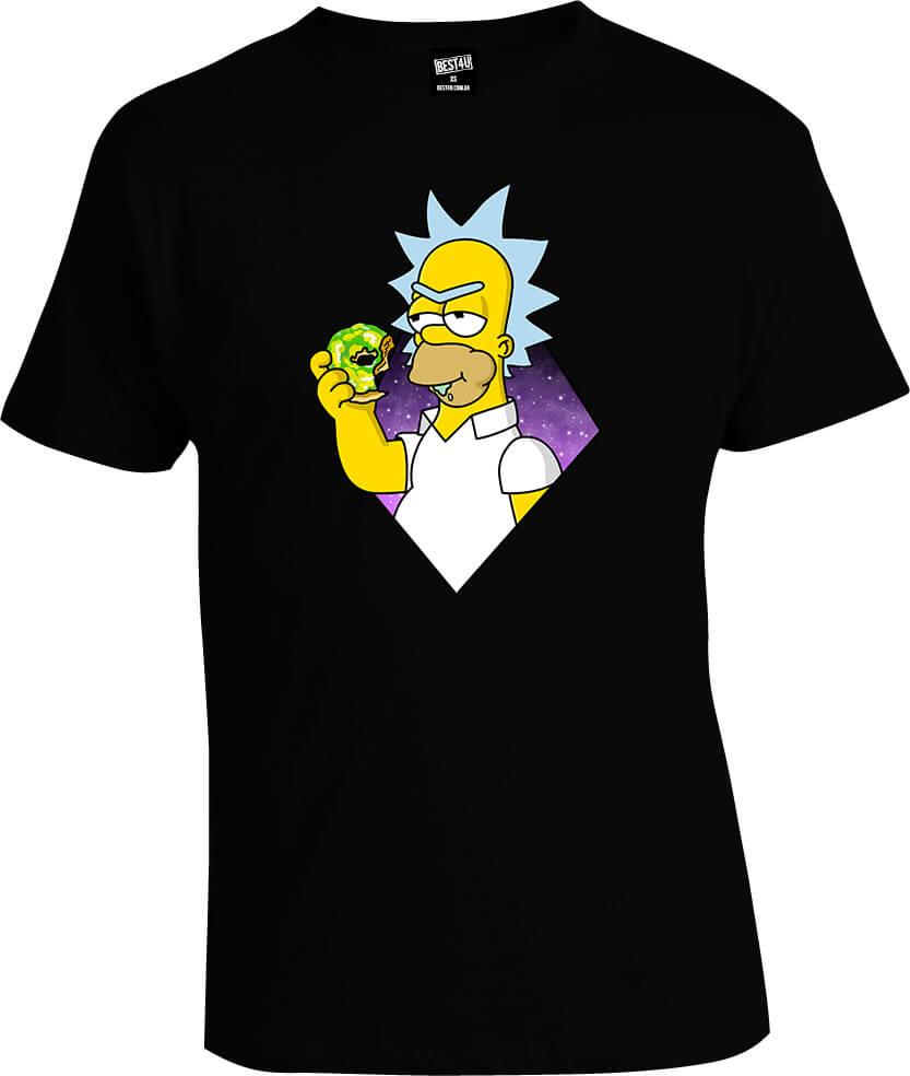 Футболка Rick and Morty Simpson