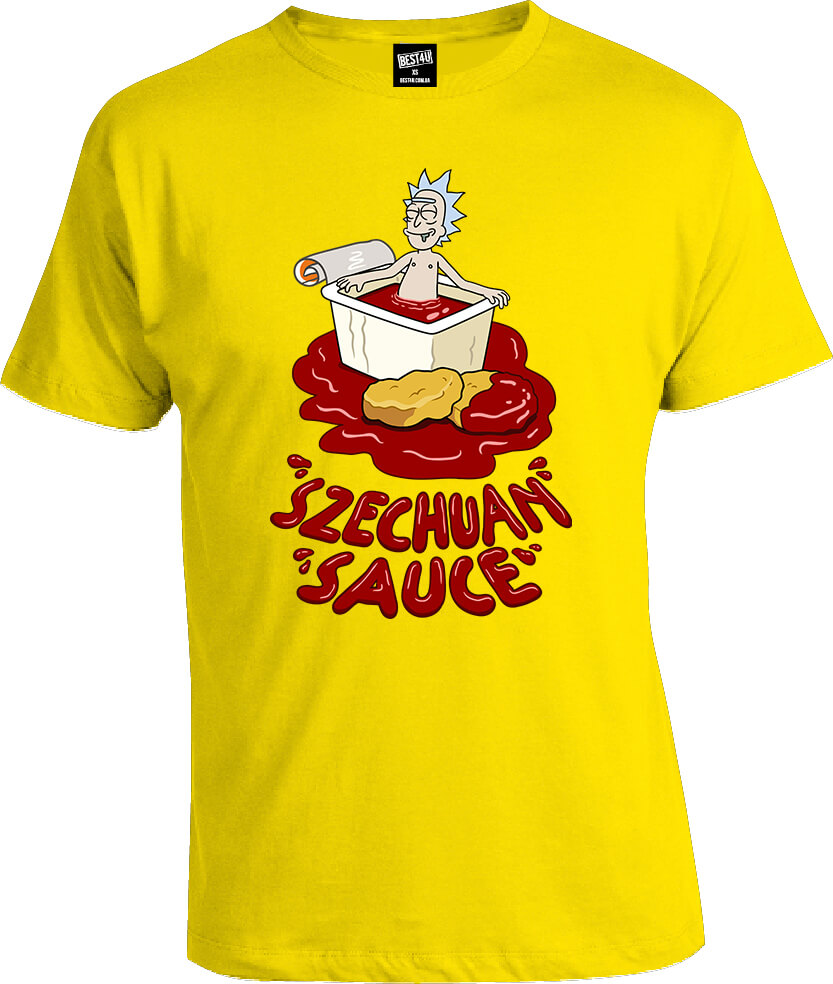 Футболка Rick and Morty Szechaun Sauce