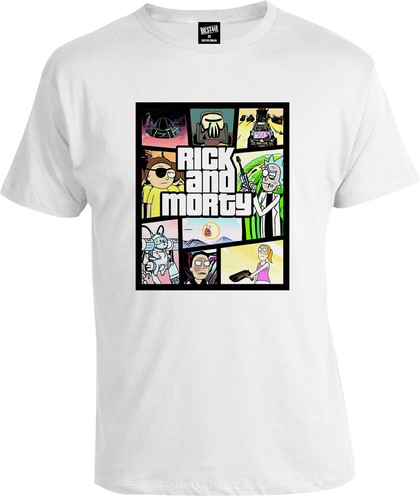 Футболка Rick and Morty Рик и Морти GTA