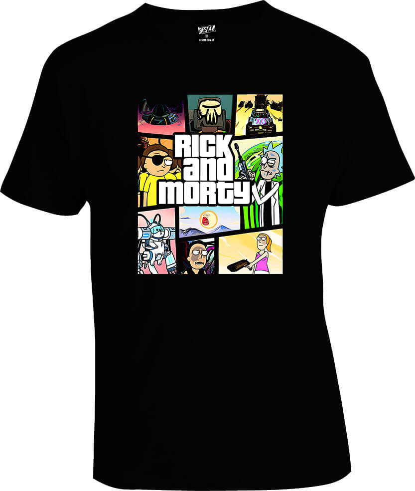 Футболка Rick and Morty Рик и Морти GTA
