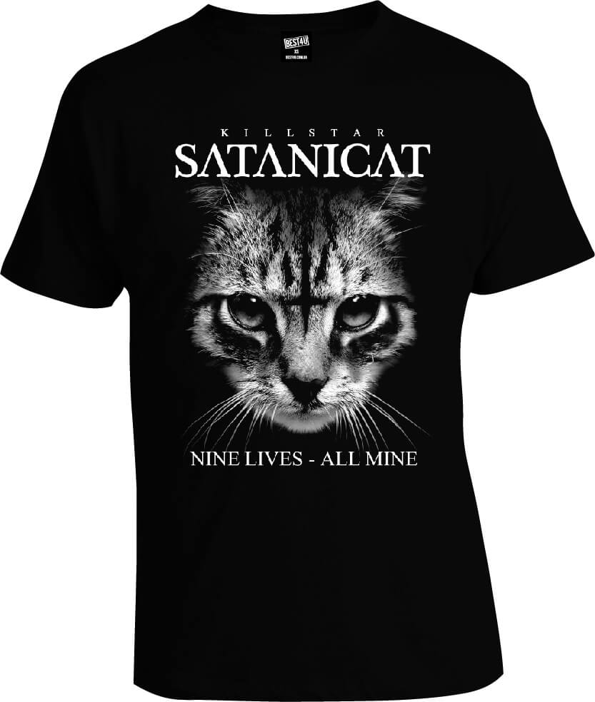 Футболка Satanicat Nine Lives All Mine
