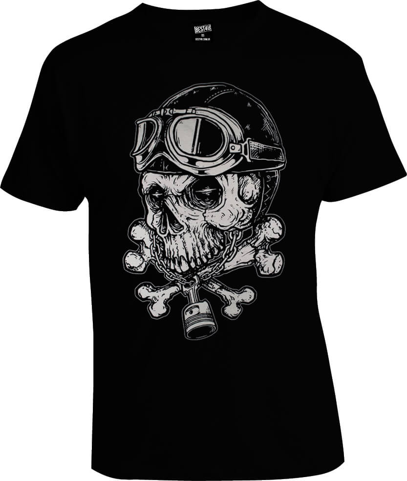 Футболка Skull in Helmet