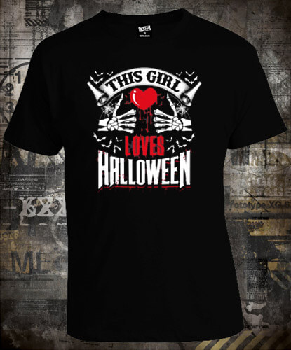 Футболка This girl loves Halloween