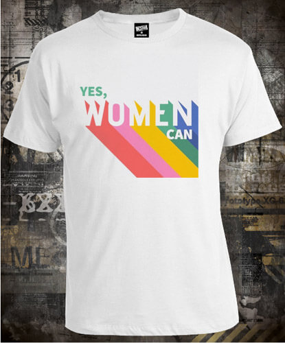 Футболка Yes, woman can