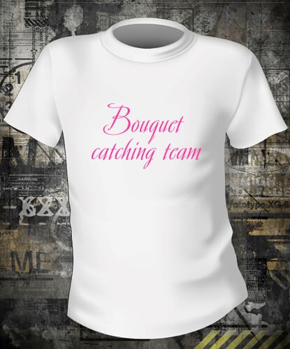 Футболка Девичник Bouquet Catching Team