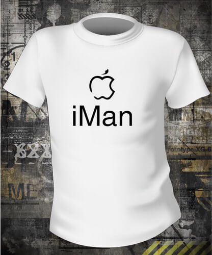 Футболка iMan Steve Jobs
