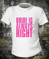 Футболка Bride is Always Right